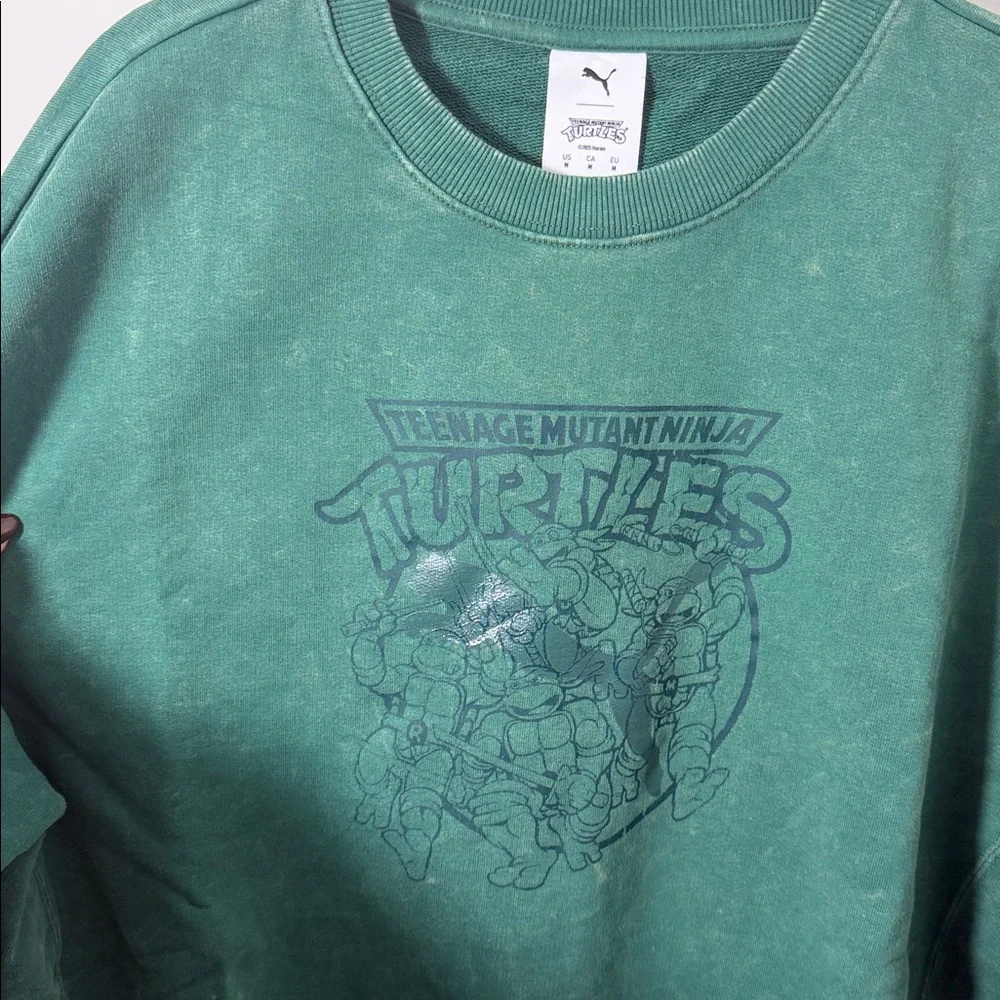 NWT‎ MENS PUMA X TMNT RELAXED GRAPHIC CREW TR